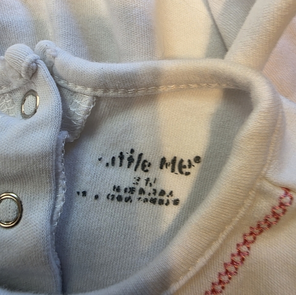 Little Me Cream Dress with Pink Floral Embroidery - Picture 7 of 7